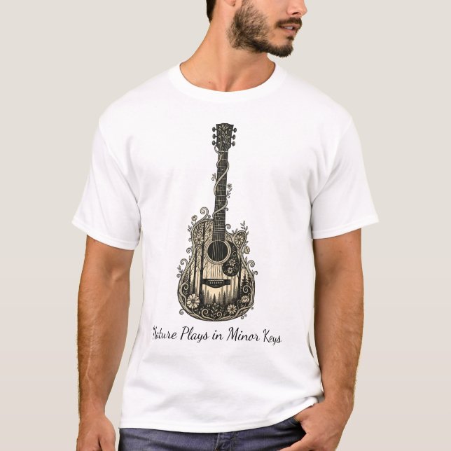 T-shirt Nature Plays in Minor Keys (Devant)