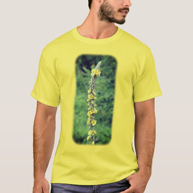 T-shirt Nature sauvage des fleurs de Mullein (Devant)