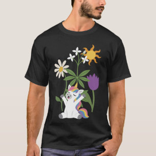 T-shirt Nature Tulipe Fleurs Licorne Endormie