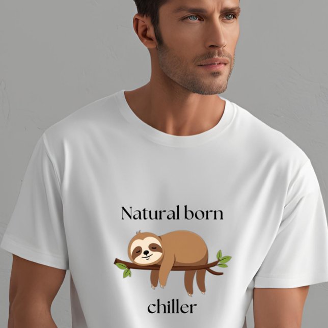 T-shirt NATUREL BORN CHILLER Beach Vacances d'été Mode (Créateur téléchargé)