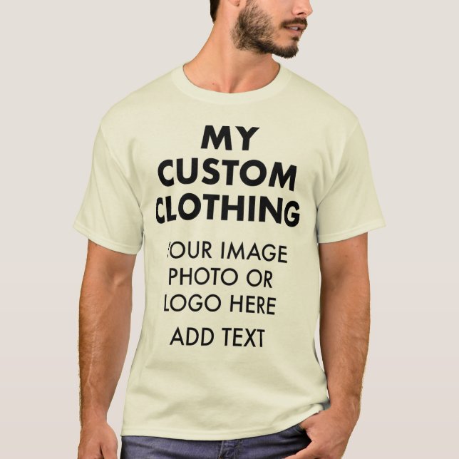 T-SHIRT NATUREL Personnalisé (Devant)