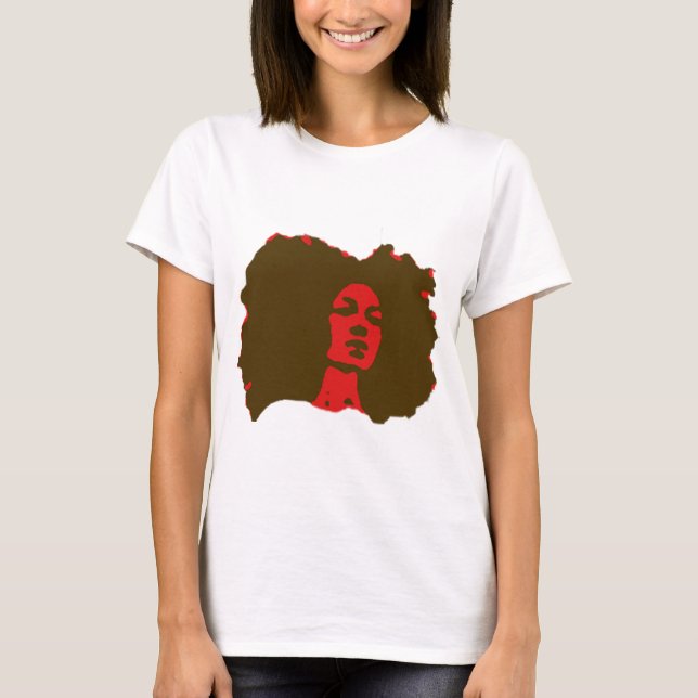 T-shirt Naturellement je fille d'Afro (Devant)