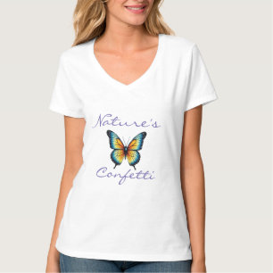 T - Shirt "Nature's Confetti" - Schmetterlingsdesi