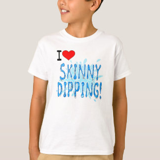 T-shirt Naturiste/Nudiste, J'Aime La Plongée Maigre