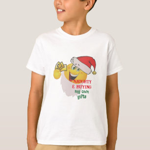 T-shirt Naughty Acheter Ma Chemise Cadeaux - Père Noël Emo