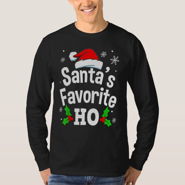 T-shirt Naughty Dirty Adult Pajama Christmas Men Women (Devant)
