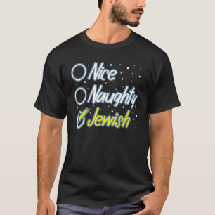 T-shirt Naughty Jewish Ugly Hanukkah Sweater Chanukah
