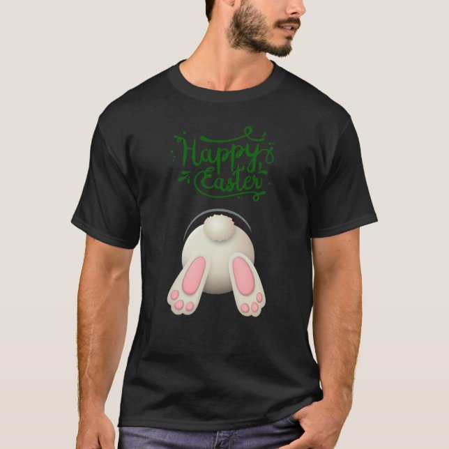 T-shirt Naughty Lapin de Pâques - Joyeux lapin de Pâques (Devant)