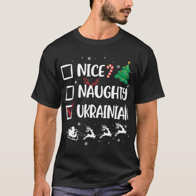 T-shirt Naughty Nice (Devant)