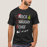 Naughty Nice chef Noël Pajamas Funny Père Noël Cl