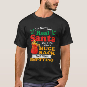 T-shirt Naughty-Noël Pour Hommes Gros Forfait Sack Dirty