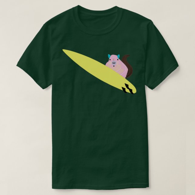 T-shirt Naughty Squirrel 249 Surf (Design devant)