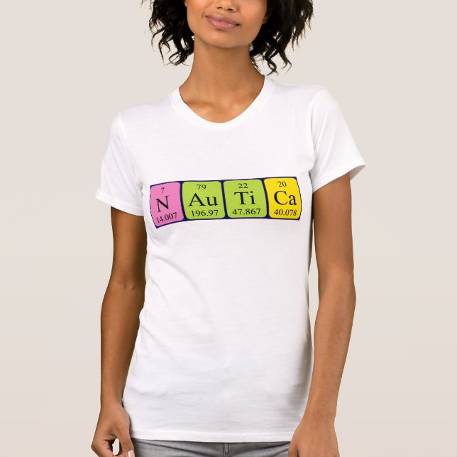 T-shirt Nautica périodique nom de la table chemise (Devant)