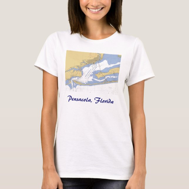 T-shirt nautique de diagramme de port de (Devant)