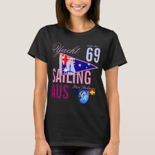 T-shirt Nautique Girly de fanion de navigation de