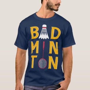 T-shirt Navette couleur Badminton Racquet liège intérieur 