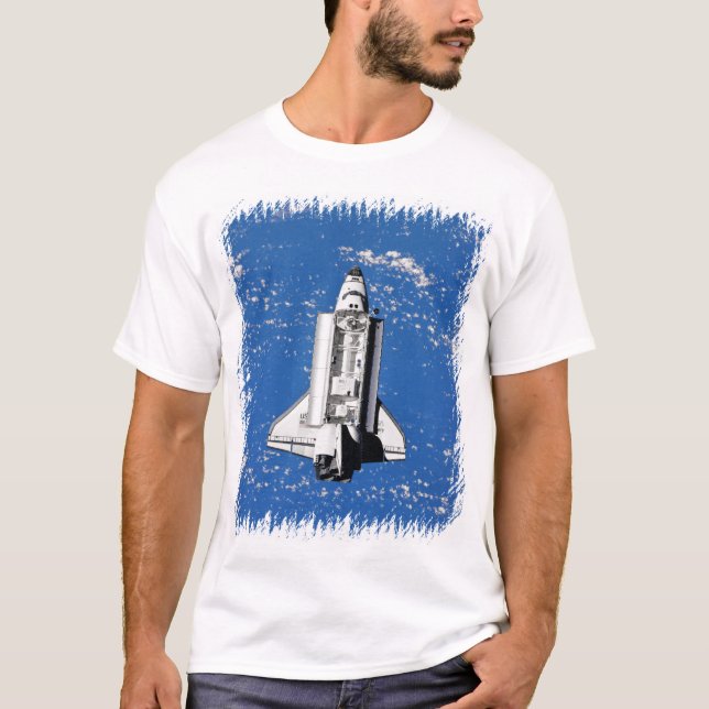 T-shirt Navette spatiale Discovery de la NASA en orbite te (Devant)
