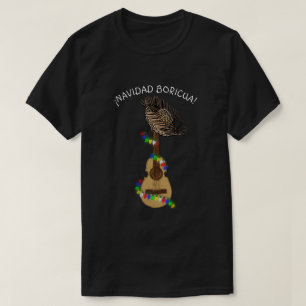 T-shirt Navidad Boricua Cuatro porto-ricain