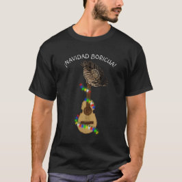 T-shirt Navidad Boricua Cuatro porto-ricain