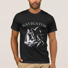 T-shirt Navigateur Sailboar Sailboor Black Bella Canvas