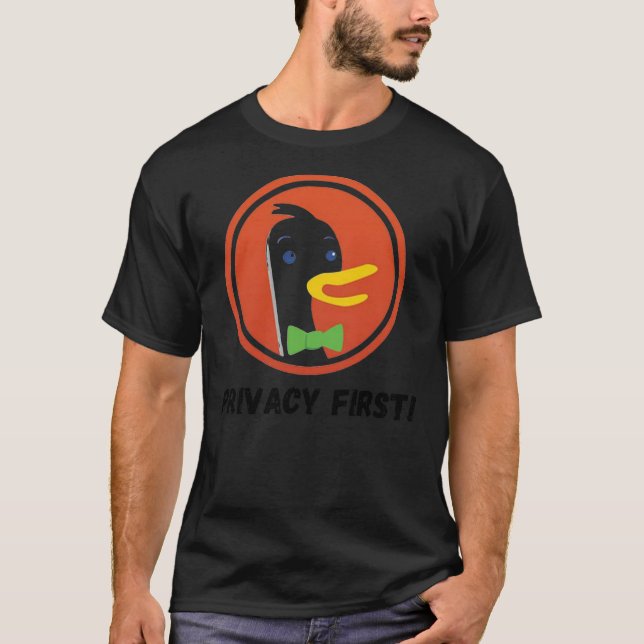 T-shirt Navigateur Web DuckDuckGo pour Internet Classi (Devant)