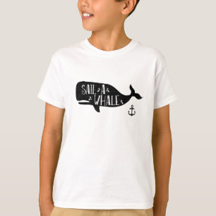 T-shirt Naviguez une baleine