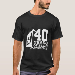 T-shirt NAVIRE 40 ANS D'ÊTRE ÉTONNANTE VOILE 40ème NAVIRE