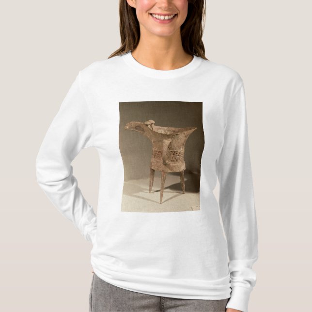 T-shirt Navire à trois pieds de "chueh" pour le vin de (Devant)