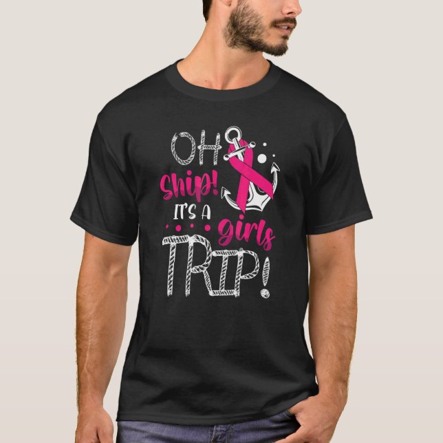 T-shirt Navire C'est un voyage pour filles pour une croisi (Devant)