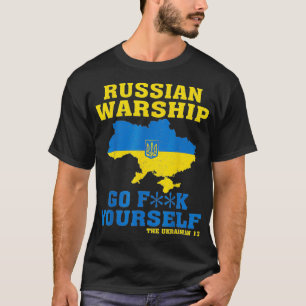 T-shirt Navire de guerre russe Go F Yself