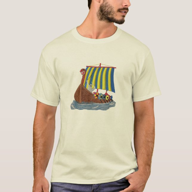 T-shirt Navire de navigation scandinave de bateau de (Devant)