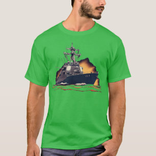 T-shirt Navire destroyer américain