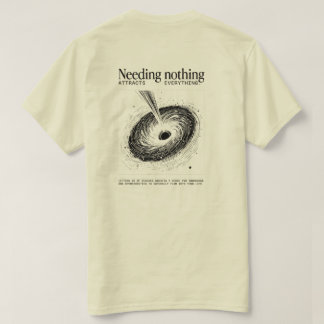 T-shirt "N'avoir besoin de rien" – Tee-shirt Vortex Minima