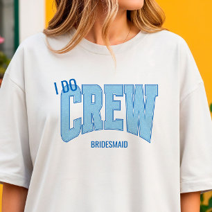 T-shirt Navy + Blue Faux Paillettes I DO CREW Enterrement