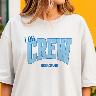 T-shirt Navy + Blue Faux Paillettes I DO CREW Enterrement