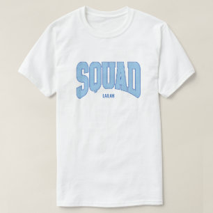 T-shirt Navy + Blue Faux Paillettes SQUAD Enterrement de V