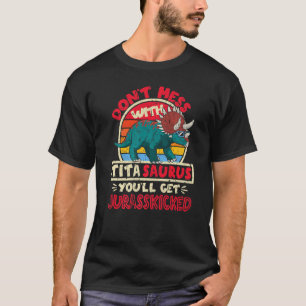 T-shirt N'ayez pas de mal avec Tita Saurus J'ai Jurasské I