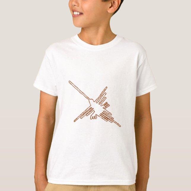 T-shirt Nazca Lines Croquis de colibris (Devant)
