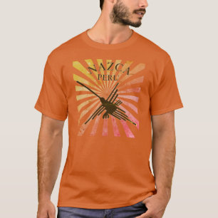 T-shirt Nazca Pérou Hummingbird Retro Sunset