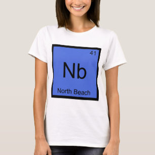 T-shirt Nb - North Beach Drôle de symbole d'élément de chi