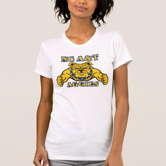 T-shirt NC A&T Agences | Aggie Bulldog (Devant)