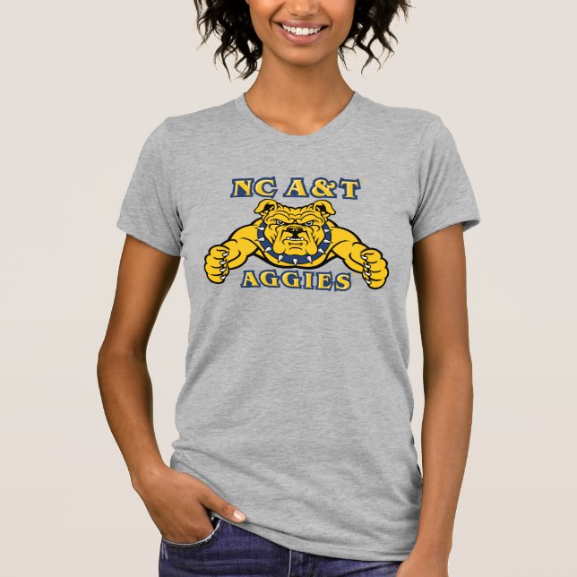 T-shirt NC A&T Agences | Aggie Bulldog (Devant)