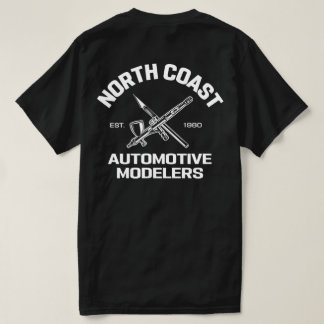 T-shirt NCAM - Chemise croix noire - Impression avant et a