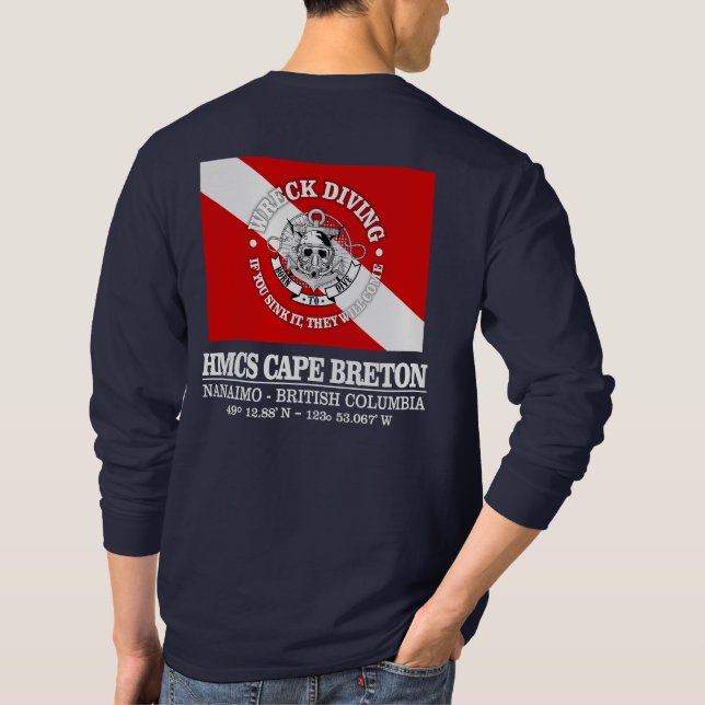 T-shirt NCSM Cape Breton (meilleures épaves) (Dos)