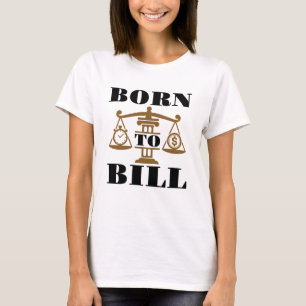 T-shirt Né À Bill Attorney Lawyer