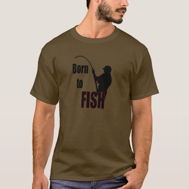 T-shirt Né à Fish (Devant)