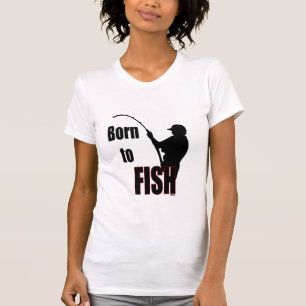 T-shirt Né à Fish