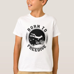 T-shirt Né À Freediving SpearFishing Freediving Freediver