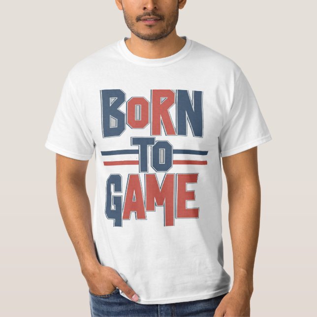 T-shirt Né au jeu (Devant)