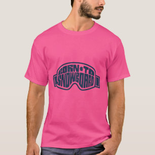 T-shirt Né Au Snowboard